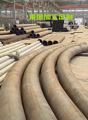 2' “- 8'” tuyau d'acier avec la machine à cintrer de grand diamètre pour plier l'acier de section dans le radian différent