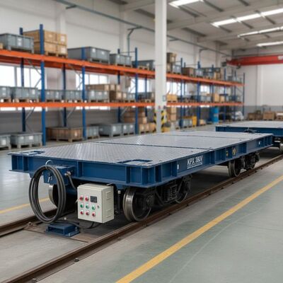 Capacité de chargement de 10 tonnes 380V Chariot de transfert ferroviaire à câble à vitesse de transfert de 30 m/min pour utilisation industrielle